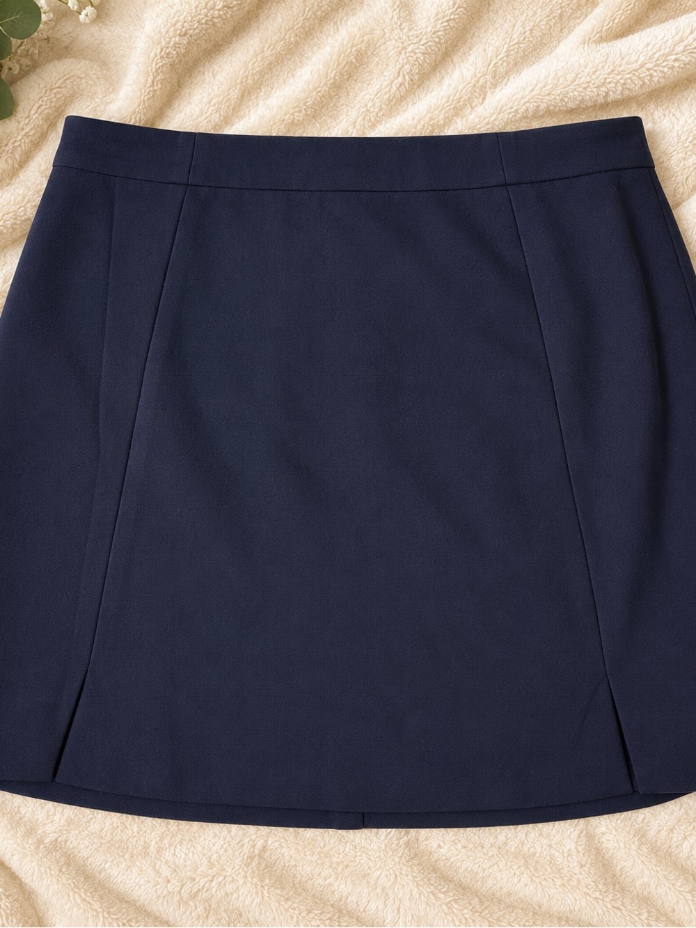NWT Banana Republic Navy A-Line Mini Skirt Size 14
